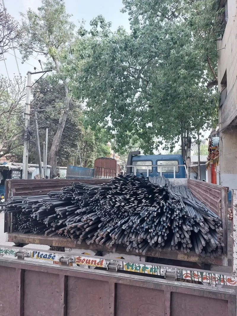 Steel bundles ready for dispatch
